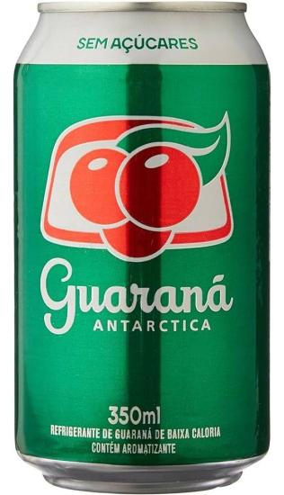 Refrigerante Antarctica Zero Guaraná Lata 350ml